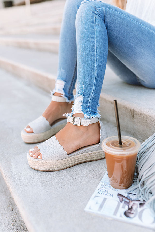 The Tipton Espadrille In Grey Image - 2