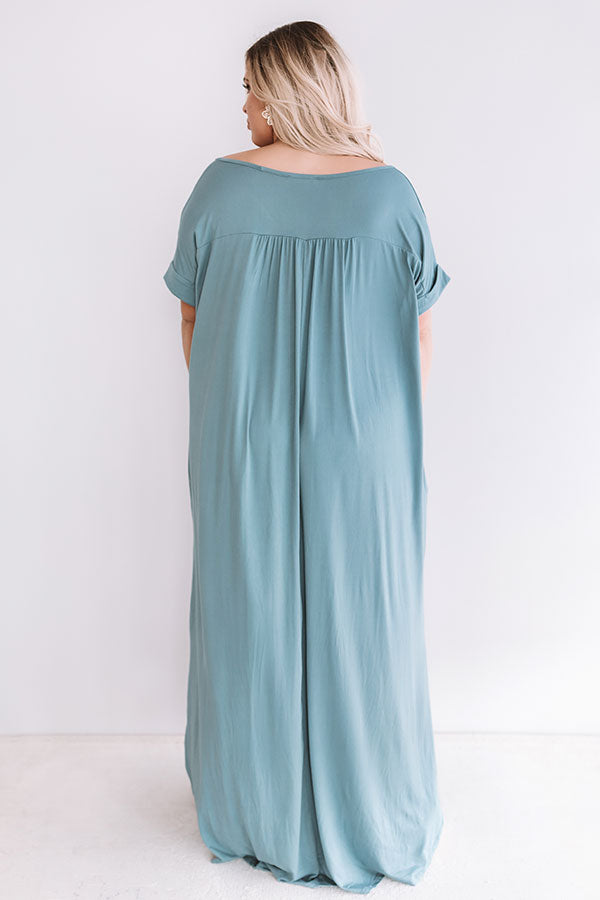 Just My Type T-Shirt Maxi In Light Slate  Curves Image - 1