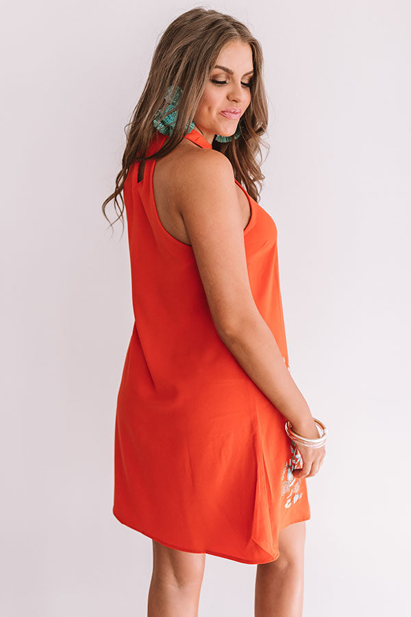 Spanish Coast Embroidered Dress Image - 5