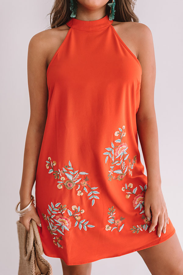 Spanish Coast Embroidered Dress Image - 3