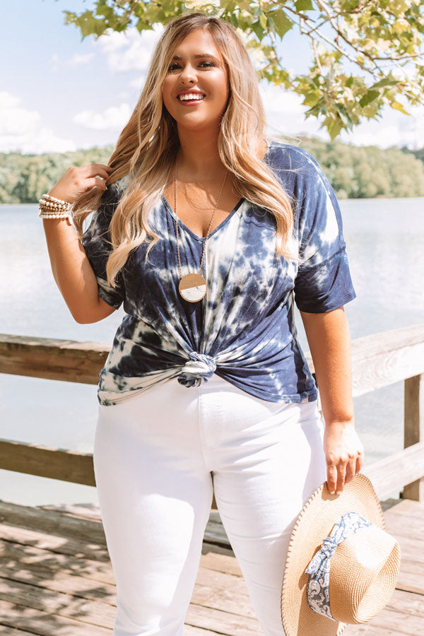 Best Day Ever Tie Dye Top  Curves Image - 3