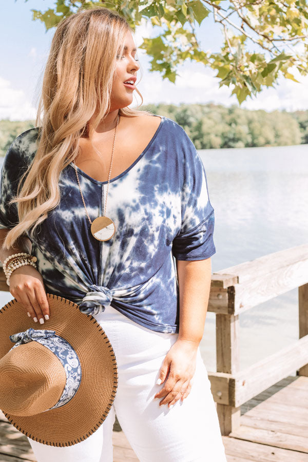 Best Day Ever Tie Dye Top  Curves Image - 5