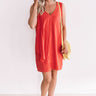 Garden Of Chic Shift Dress In Coral Image - 1
