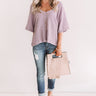 Secret Crushes Shift Top In Lavender Image - 1