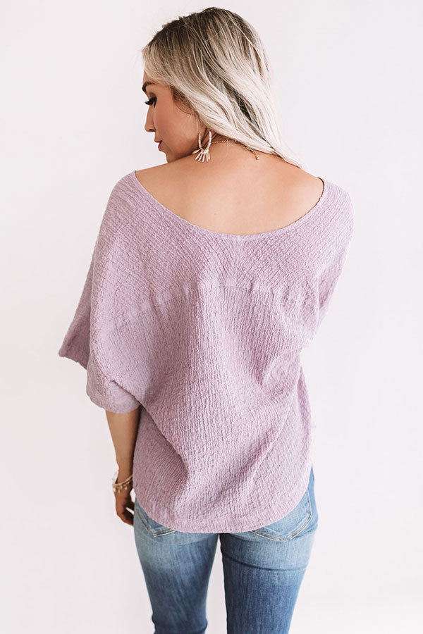 Secret Crushes Shift Top In Lavender Image - 4