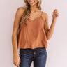 Beauty Guru Shift Tank In Cinnamon Image - 1