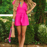 Room Service And Luxury Romper In Hot Pink Image - 1