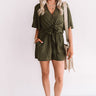 Knot In A Million Years Romper In Army Green Image - 1