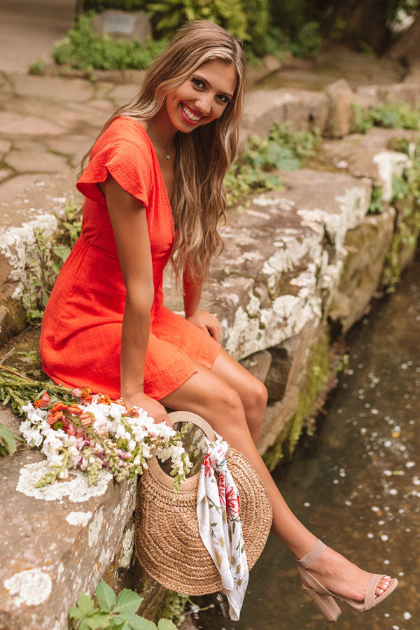 Weekend Wrap Up Dress In Scarlet Image - 4