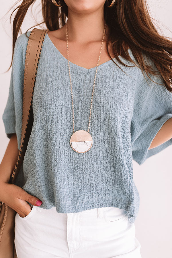 Secret Crushes Shift Top In Aqua Image - 3