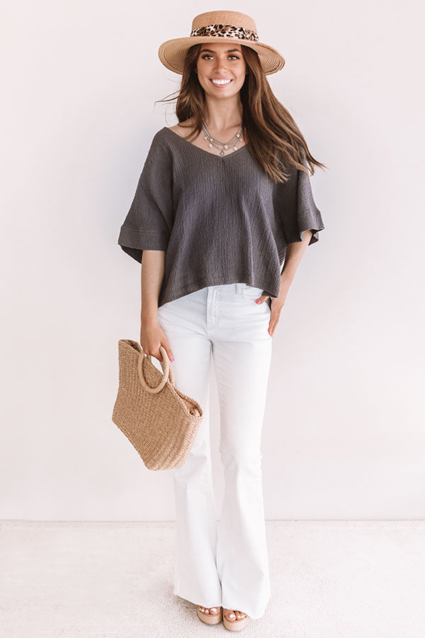 Secret Crushes Shift Top In Royal Plum Image - 1