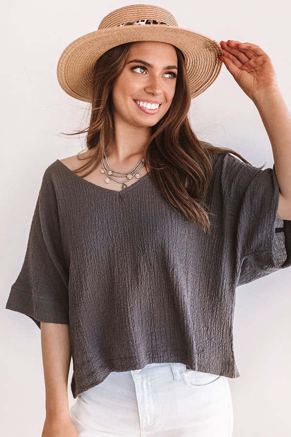 Secret Crushes Shift Top In Royal Plum Image - 3