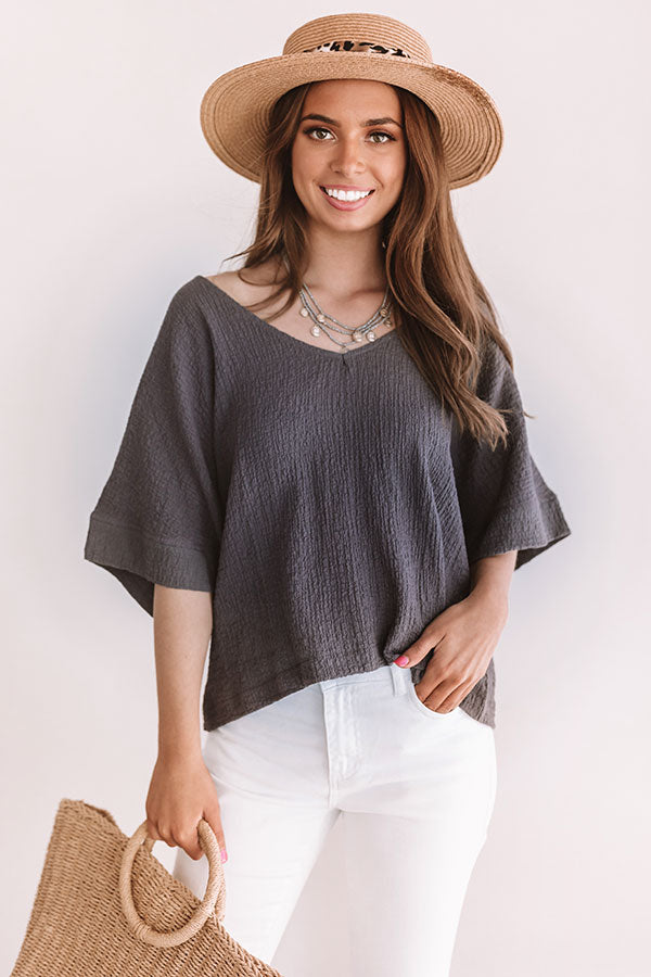 Secret Crushes Shift Top In Royal Plum Image - 2