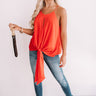 Love And Limoncello Tie Tank In Scarlet Image - 1