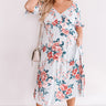 Riviera Romance Midi Dress In Light Sky Blue Curves Image - 1