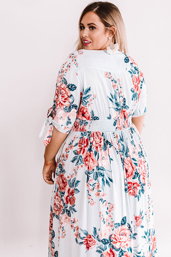 Riviera Romance Midi Dress In Light Sky Blue Curves Image - 5