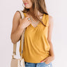 Waiting For The Sun Shift Tank In Mustard Image - 1