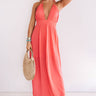 Two Steps And Twirls Halter Maxi In Raspberry Image - 1