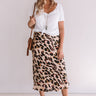 Modern Marvels Leopard Skirt In Iced Latte Image - 1