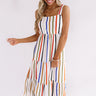 Off Tropic Stripe Midi Image - 1