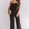 London Love Story Jumpsuit In Black Image - 1