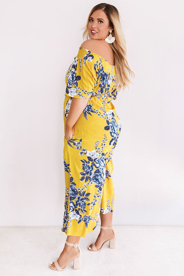 Floral Fields Jumpsuit  Curves Image - 3