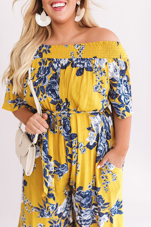 Floral Fields Jumpsuit  Curves Image - 2