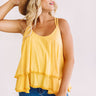 Sand Tropez Ruffle Tank In Golden Honey Image - 1