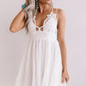Setting Sail To Santorini Eyelet Dress In White Image - 1