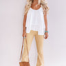 Sand Tropez Ruffle Tank In White Image - 1