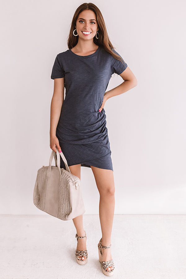 So Into You Dress In Navy Image - 1