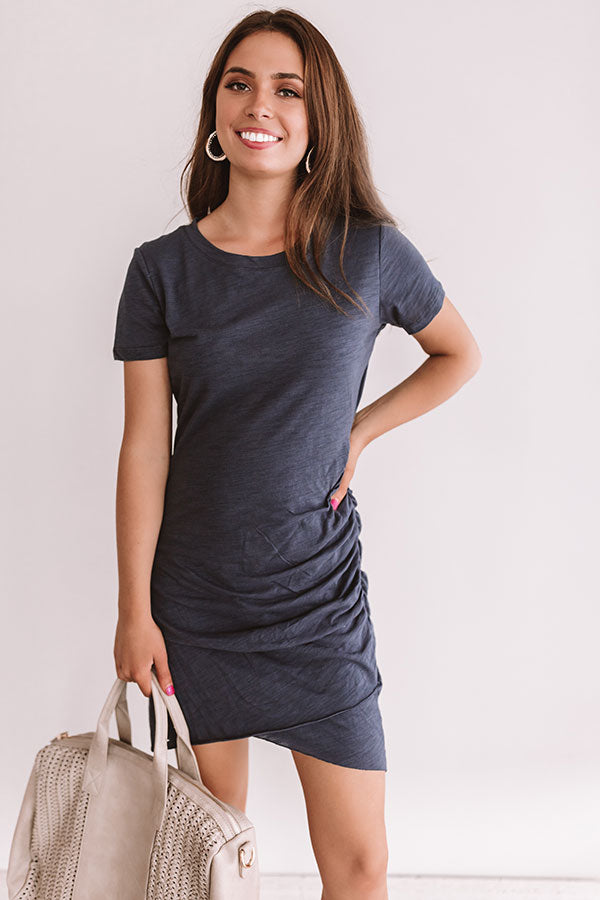 So Into You Dress In Navy Image - 2