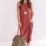 Coasts And Cocktails T-Shirt Midi In Rustic Rose Image - 1