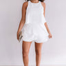 First Class At Fashion Week Tiered Romper In White Image - 1