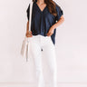 High Line Happy Hour Shift Top In Navy Image - 1