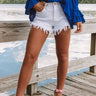 The Tamara High Waist Frayed Shorts Image - 1