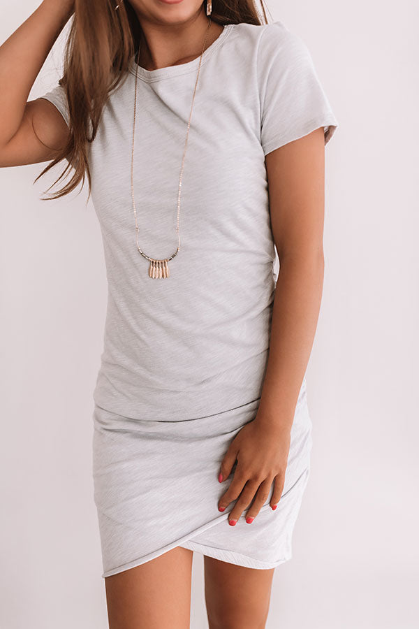 Coveted Chic Dress In Grey Image - 3