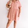 Brooklyn Luxe Babydoll Dress In Latte Curves Image - 1