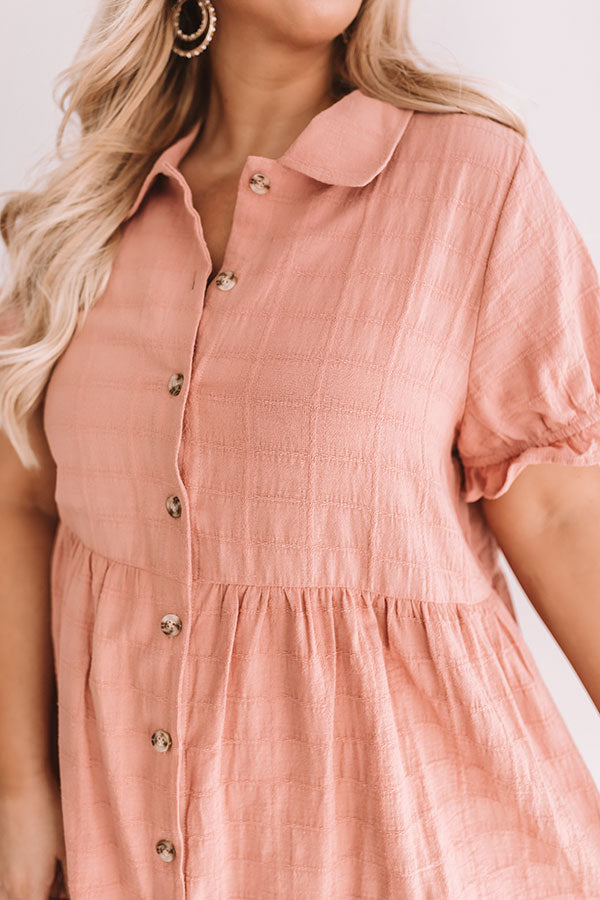 Brooklyn Luxe Babydoll Dress In Latte Curves Image - 2