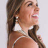 Forever Fashionably Late Tassel Earrings In Ivory Image - 1