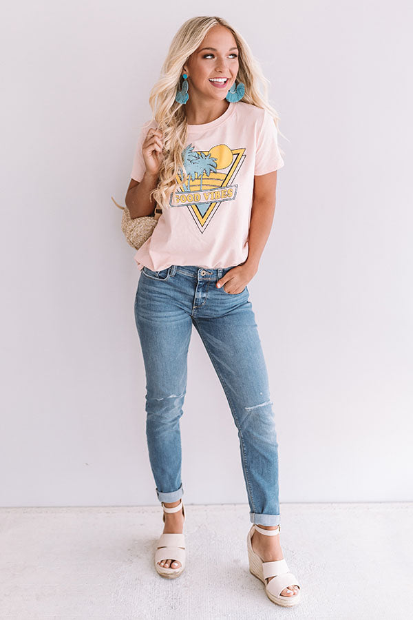 Good Vibes Shift Tee Image - 1