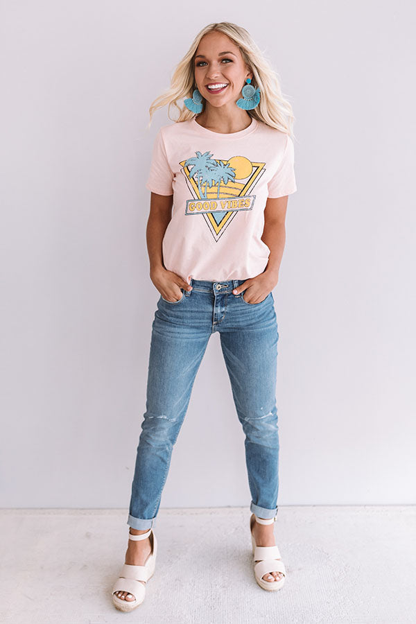 Good Vibes Shift Tee Image - 5