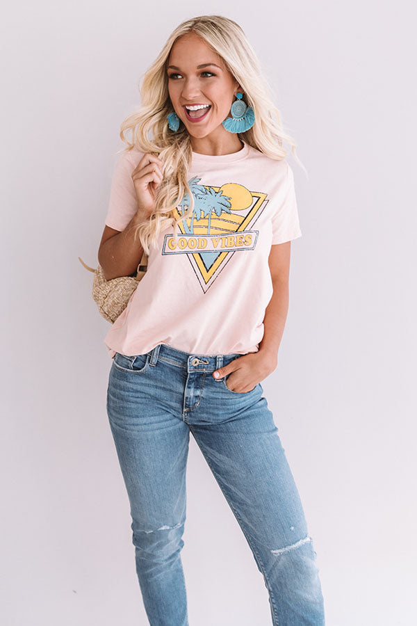 Good Vibes Shift Tee Image - 3