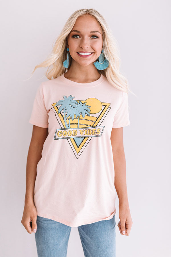 Good Vibes Shift Tee Image - 4