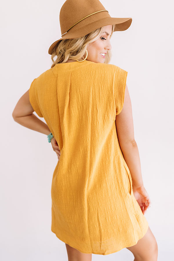 Sea Breeze Bliss Shift Dress In Honey Image - 2