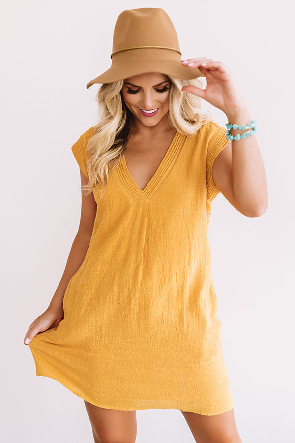 Sea Breeze Bliss Shift Dress In Honey Image - 3