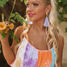 Cabana Fever Tassel Earrings In Lavender Image - 1