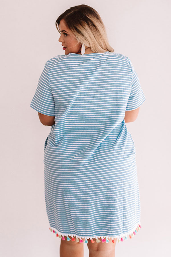 Margaritas In Hand Embroidered Shift Dress Curves Image - 5