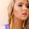 Forever Malibu Beaded Earrings In Yellow Image - 1