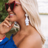 Tranquil Paradise Tassel Earrings In White Image - 1